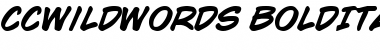 CCWildWords BoldItalic Font Title Preview