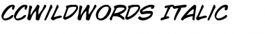 CCWildWords Italic Font Title Preview