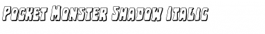Pocket Monster Shadow Italic Italic Font Title Preview