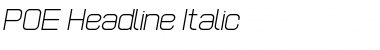 POE Headline Italic Font Title Preview