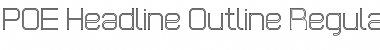 POE Headline Regular Font Title Preview