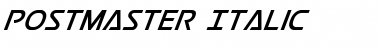 Postmaster Italic Italic Font Title Preview