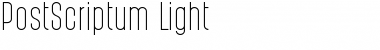 PostScriptum Light Font Title Preview