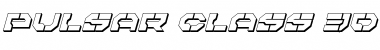 Pulsar Class 3D Italic Italic Font Title Preview