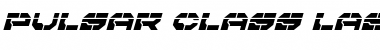 Pulsar Class Laser Italic Italic Font Title Preview