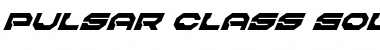 Pulsar Class Solid Super-Italic Italic Font Title Preview