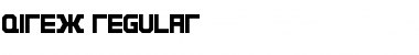 Qirex Regular Font Title Preview
