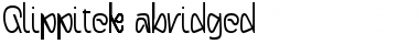 qlippitek abridged Regular Font Title Preview