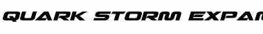 Quark Storm Expanded Italic Expanded Italic Font Title Preview