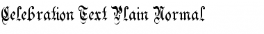 Celebration Text Plain Normal Font Title Preview