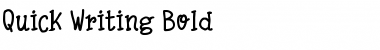 Quick Writing Bold Font Title Preview