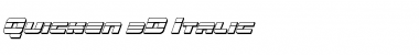 Quicken 3D Italic Italic Font Title Preview