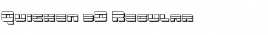 Quicken 3D Regular Font Title Preview