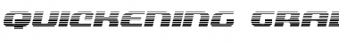 Quickening Gradient Italic Italic Font Title Preview