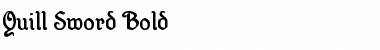 Quill Sword Bold Bold Font Title Preview