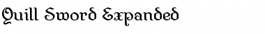 Quill Sword Expanded Expanded Font Title Preview