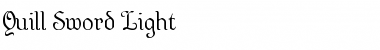 Quill Sword Light Light Font Title Preview