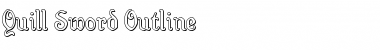Quill Sword Outline Outline Font Title Preview
