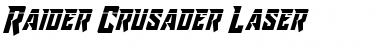 Raider Crusader Laser Regular Font Title Preview