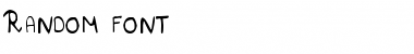 Random font Regular Font Title Preview