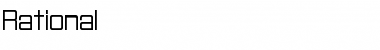 Rational Integer Regular Font Title Preview