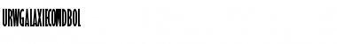 URWGalaxieComDBol Regular Font Title Preview
