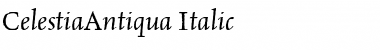 CelestiaAntiqua RomanItalic Font Title Preview