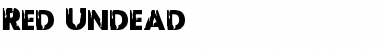 Red Undead Regular Font Title Preview