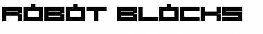 Robot Blocks Regular Font Title Preview