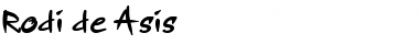 Rodi de Asis Regular Font Title Preview