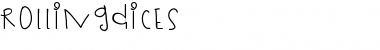 RollingDices Medium Font Title Preview
