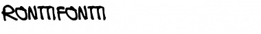 Ronttifontti Regular Font Title Preview