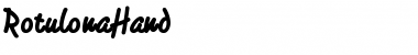 Rotulona Hand FFP Font Title Preview