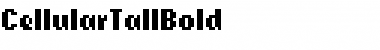 CellularTallBold Regular Font Title Preview