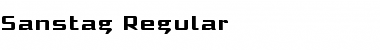 Sanstag Regular Font Title Preview