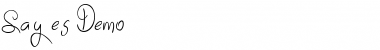 Sayes Demo Font Title Preview