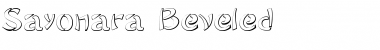 Sayonara Beveled Regular Font Title Preview