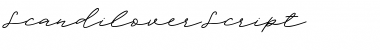 Scandilover Script Regular Font Title Preview