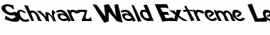 Schwarz Wald Extreme Leftie Regular Font Title Preview