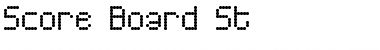 Score Board St Regular Font Title Preview