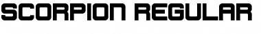 Scorpion Regular Font Title Preview