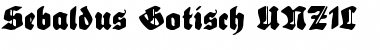 Sebaldus-Gotisch-UNZ1L Regular Font Title Preview