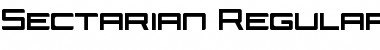 Sectarian Regular Font Title Preview