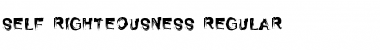 Self Righteousness Regular Font Title Preview
