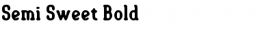 Semi-Sweet Bold Font Title Preview