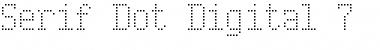 Serif Dot Digital-7 Regular Font Title Preview