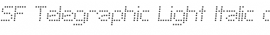 SF Telegraphic Light Italic Font Title Preview