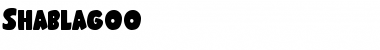 Shablagoo Regular Font Title Preview