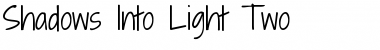 Shadows Into Light Two Regular Font Title Preview