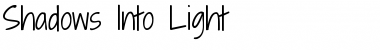 Shadows Into Light Regular Font Title Preview